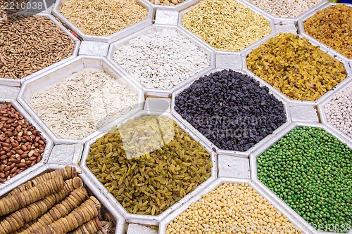 Image of Dried fruit and nuts mix in Dubai market