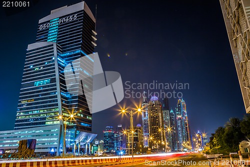 Image of Dubai Marina cityscape, UAE