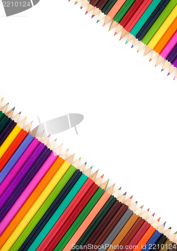 Image of Assortment of coloured pencils
