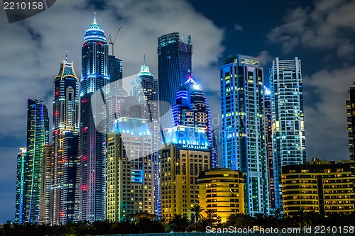 Image of Dubai Marina cityscape, UAE
