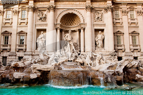 Image of Trevi Fountain - famous landmark in Rome