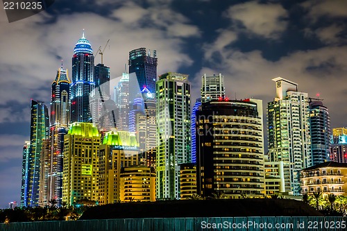 Image of Dubai Marina cityscape, UAE