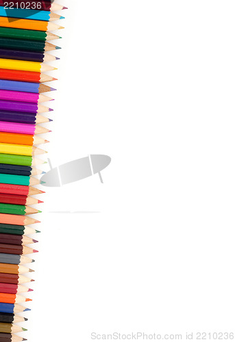 Image of Assortment of coloured pencils