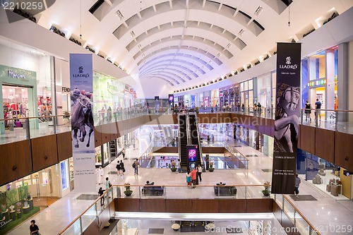 Image of Interior View of Dubai Mall - world's largest shopping mall