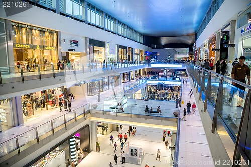 Image of Interior View of Dubai Mall - world's largest shopping mall