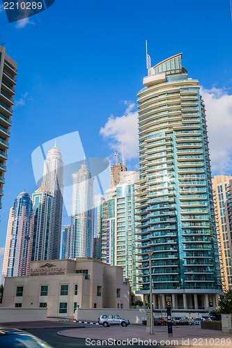 Image of Dubai Marina cityscape, UAE