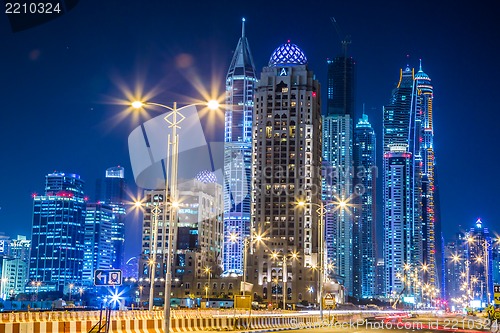 Image of Dubai Marina cityscape, UAE