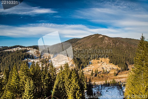 Image of landscape  in mountains Carpathians, Ukraine