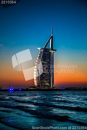 Image of Burj Al Arab is a luxury 5 stars hotel