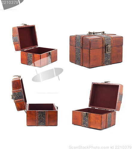 Image of Treasure Chest. Isolated on a white background