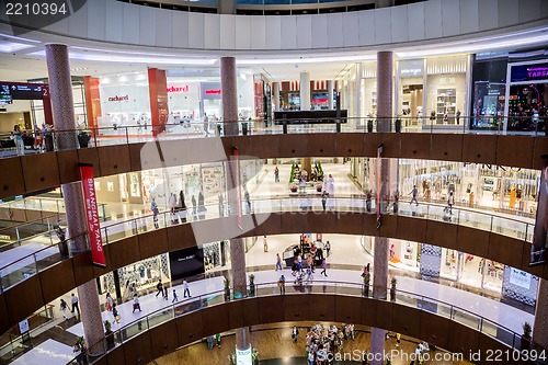 Image of Interior View of Dubai Mall - world's largest shopping mall