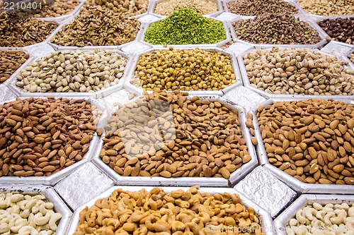 Image of Dried fruit and nuts mix in Dubai market