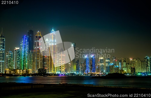 Image of Dubai Marina cityscape, UAE