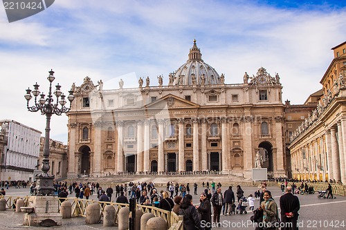 Image of St. Peter's Basilica in Vatican City in Rome, Italy.