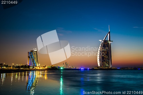 Image of Burj Al Arab is a luxury 5 stars hotel