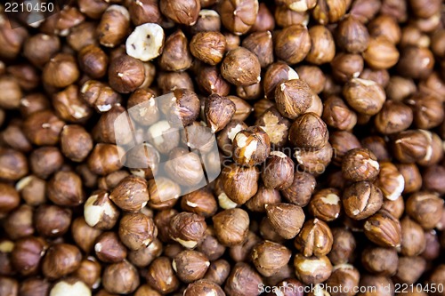 Image of hazelnut in the street shop in Dubai