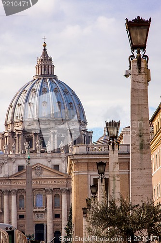 Image of St. Peter's Basilica in Vatican City in Rome, Italy.