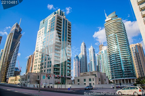 Image of Dubai Marina cityscape, UAE