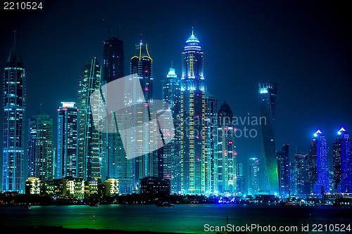 Image of Dubai Marina cityscape, UAE