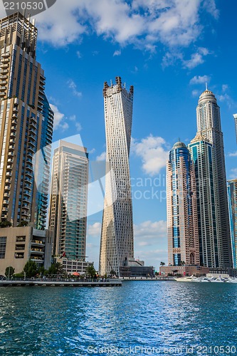 Image of Dubai Marina cityscape, UAE