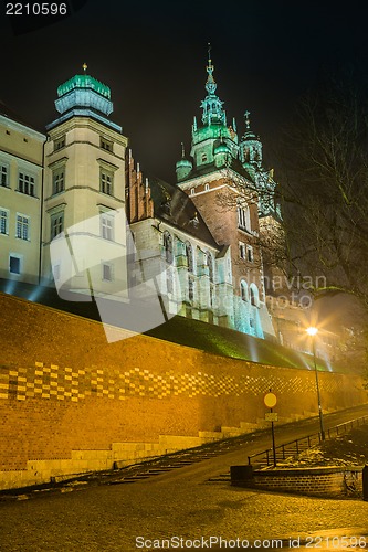 Image of Poland, Krakow. Wawel Castle and Wistula . Krakow Poland.