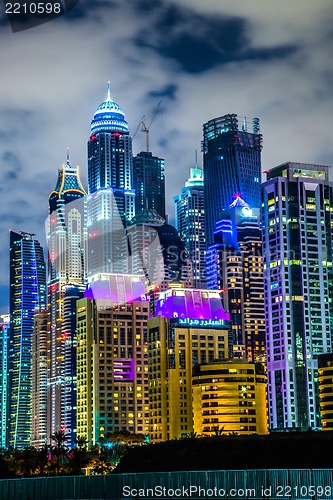 Image of Dubai Marina cityscape, UAE