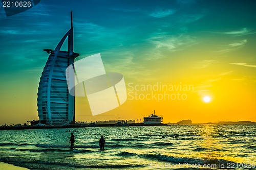 Image of Burj Al Arab is a luxury 5 stars hotel