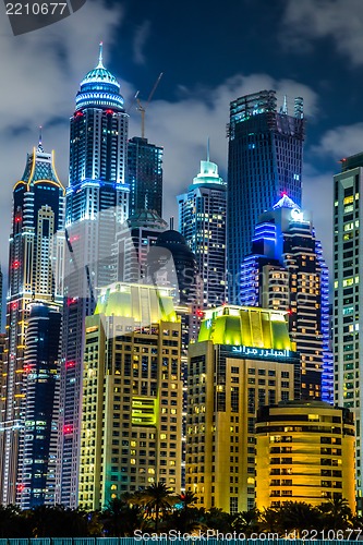 Image of Dubai Marina cityscape, UAE