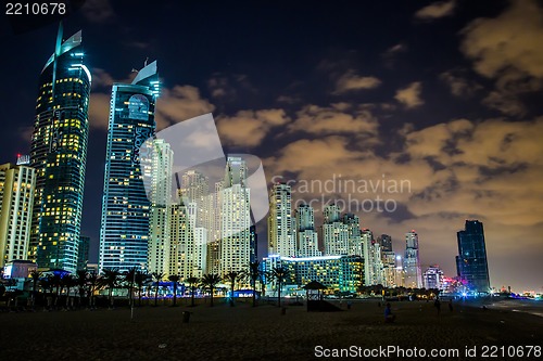Image of Dubai Marina cityscape, UAE
