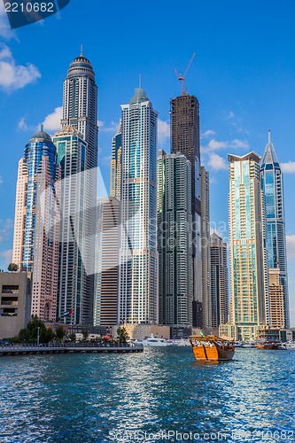 Image of Dubai Marina cityscape, UAE