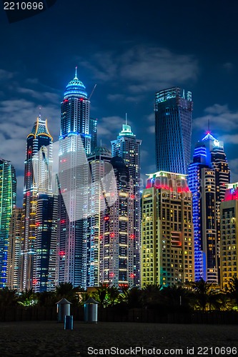 Image of Dubai Marina cityscape, UAE