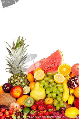 Image of Huge group of fresh fruits