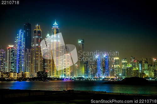 Image of Dubai Marina cityscape, UAE