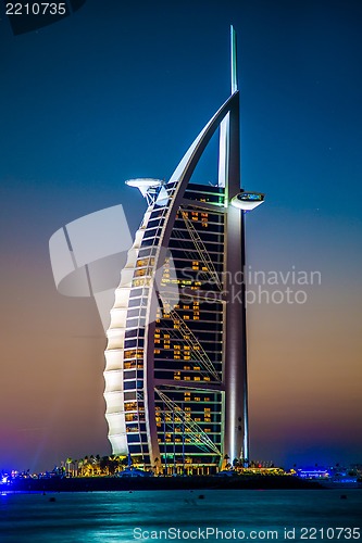 Image of Burj Al Arab is a luxury 5 stars hotel