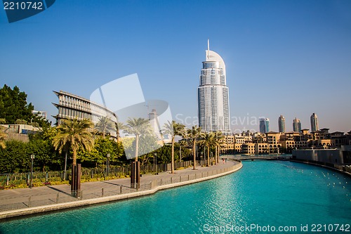 Image of Address Hotel in the downtown Dubai area overlooks the famous da