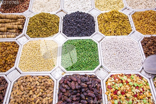 Image of Dried fruit and nuts mix in Dubai market