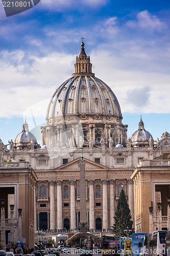 Image of St. Peter's Basilica in Vatican City in Rome, Italy.