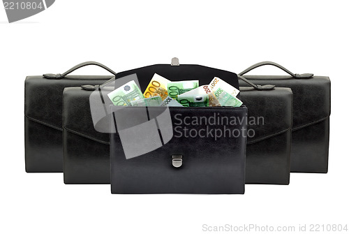 Image of Briefcase with money