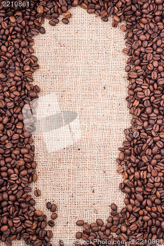Image of Brown roasted coffee beans.