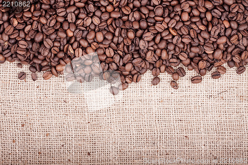 Image of Brown roasted coffee beans.