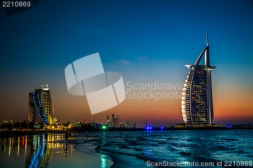 Image of Burj Al Arab is a luxury 5 stars hotel