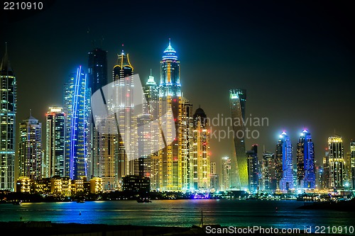 Image of Dubai Marina cityscape, UAE