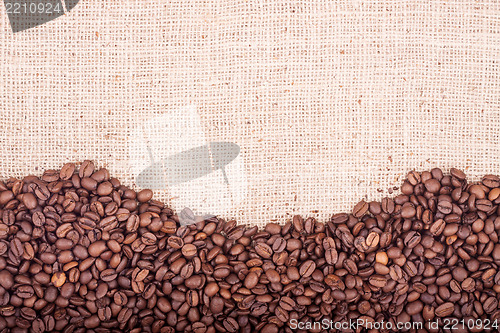 Image of Brown roasted coffee beans.