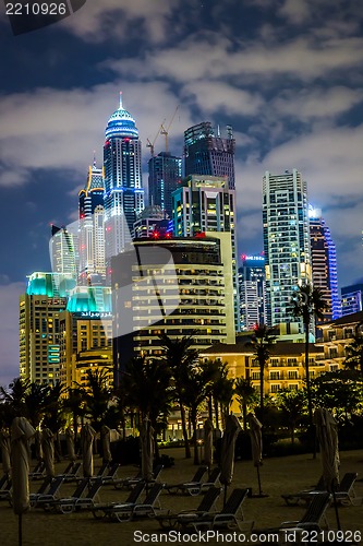 Image of Dubai Marina cityscape, UAE