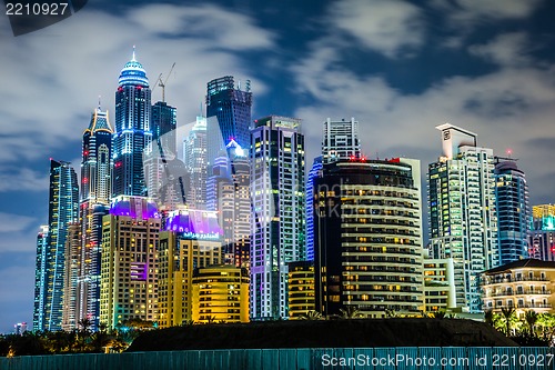 Image of Dubai Marina cityscape, UAE