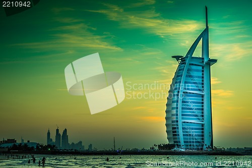Image of Burj Al Arab is a luxury 5 stars hotel