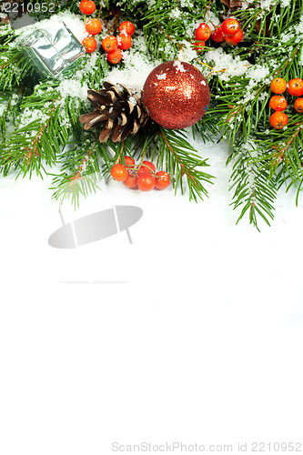 Image of Christmas background. Eve framework