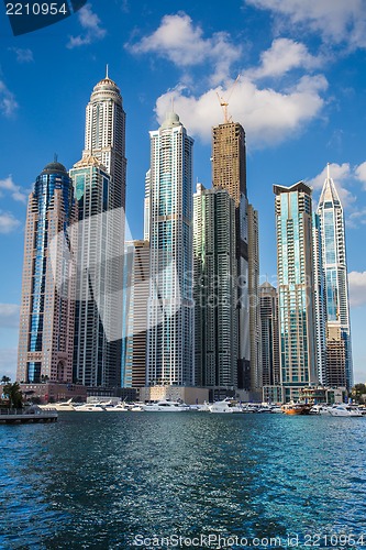 Image of Dubai Marina cityscape, UAE