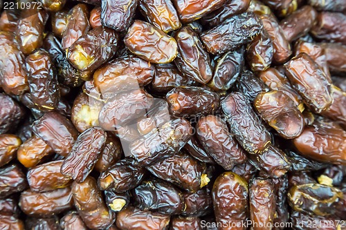 Image of dates in the street shop in Dubai
