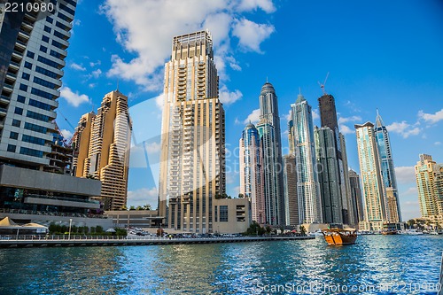 Image of Dubai Marina cityscape, UAE